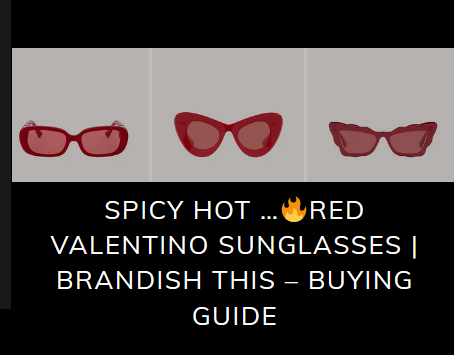 red Valentino sunglasses 